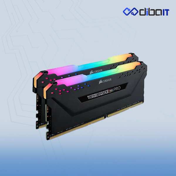 رم دسکتاپ کورسیر DDR4 مدل Vengeance RGB ظرفیت 64 گیگابایت دو کاناله 3200 مگاهرتز